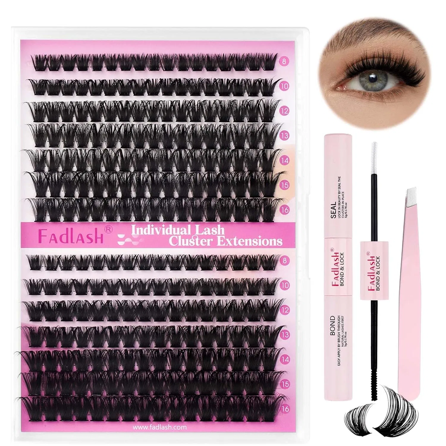 Набор для наращивания ресниц FADLASH DIY Eyelash Extensions Kit Fadlash — фото 3