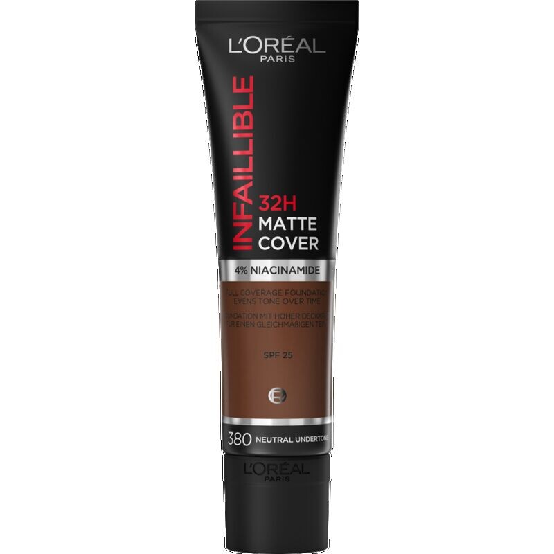 

Infaillible 32H Matte Cover 380 Нейтральный подтон L’Oréal Paris, 30 ml