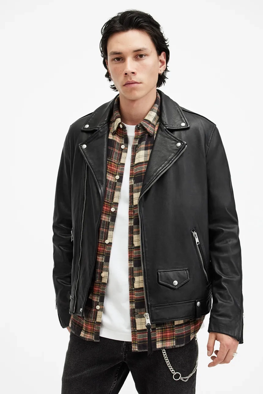 

МИЛО кожаная куртка AllSaints, черный