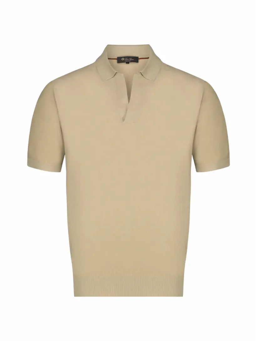 

Хлопковое поло Loro Piana, бежевый