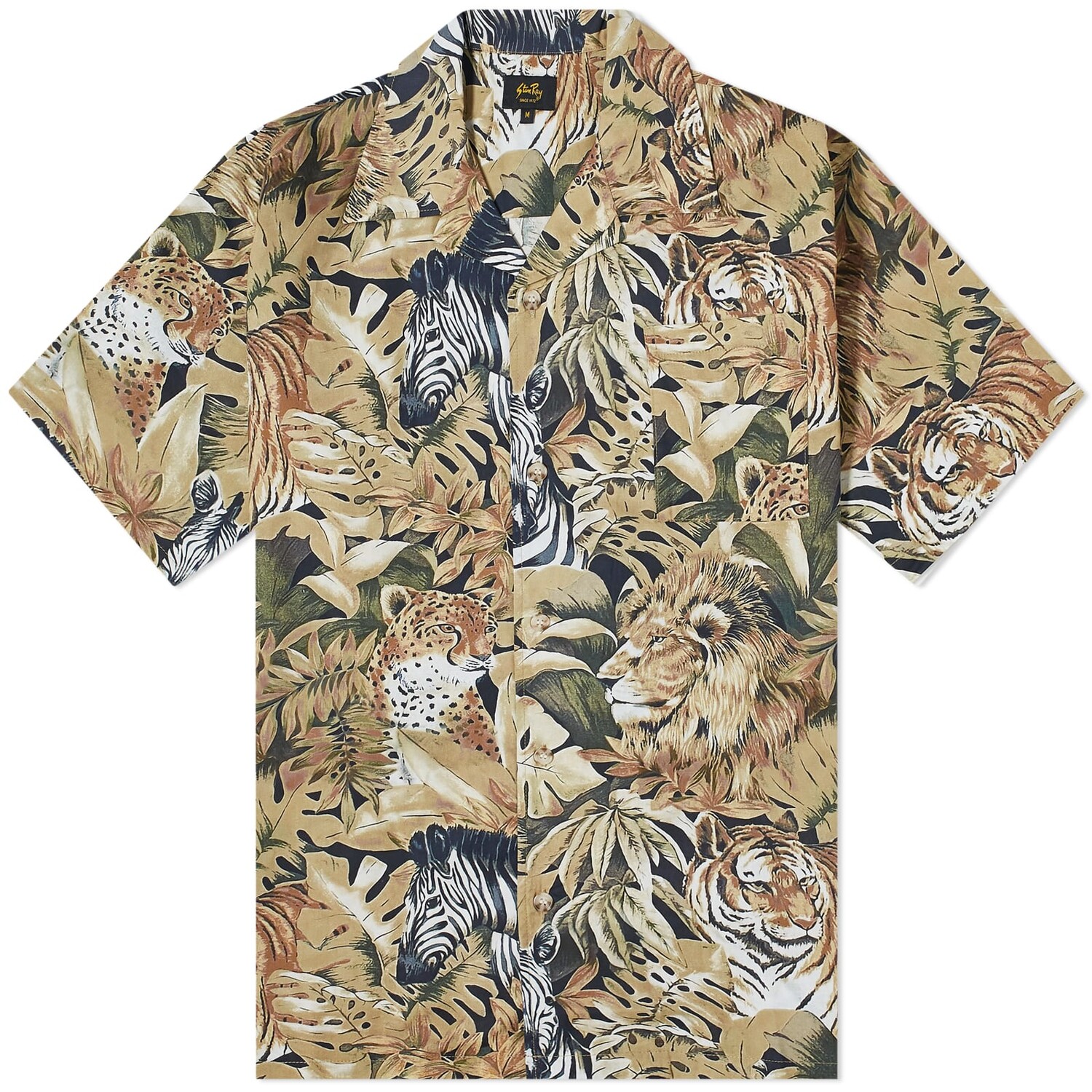 

Рубашка с коротким рукавом Stan Ray Tour Animal Print Vacation Shirt, цвет Animal Camo