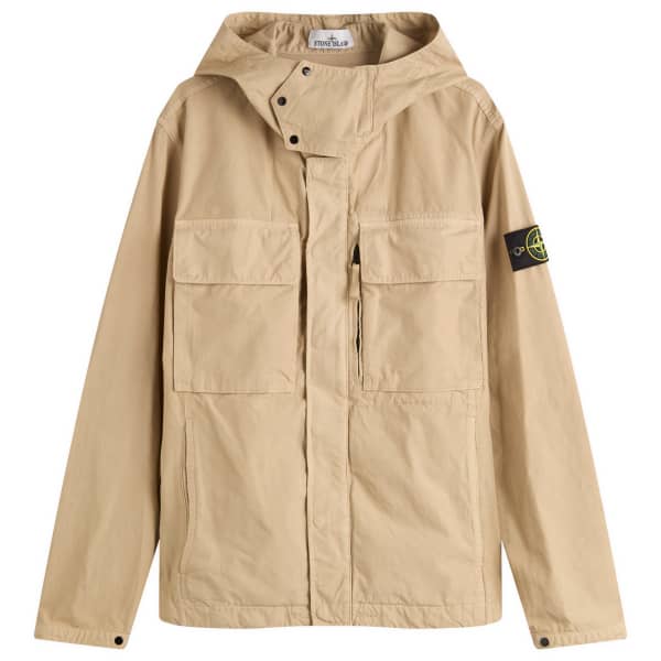 

Куртка с капюшоном из хлопчатобумажной ткани Stone Island, цвет desert