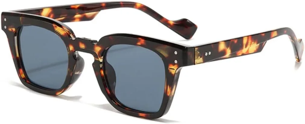 

Солнцезащитные очки с защитой UV400 | Панк-заклёпки, цветные линзы | для женщин и мужчин, для занятий спортом на открытом воздухе и вождения DSVIGF, Leopard-black