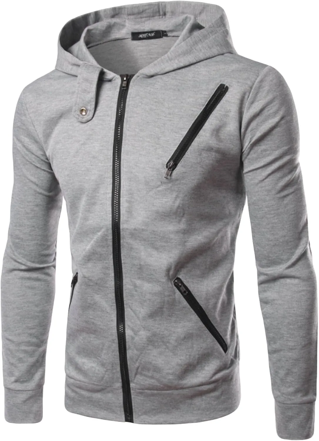 

Мужская толстовка с капюшоном, утепленная, на молнии Jueshanzj