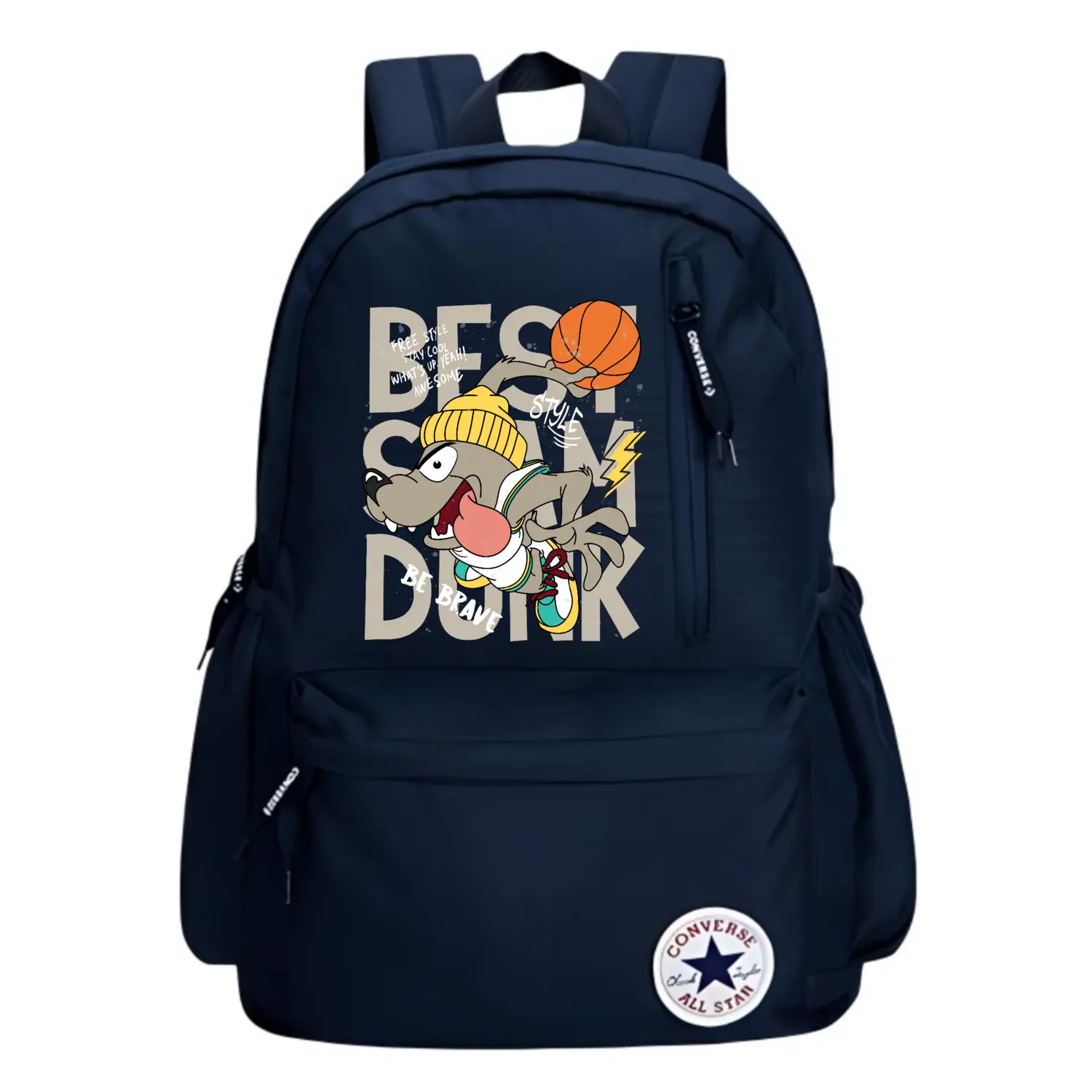 

Converse Полиэстеровый рюкзак обычный унисекс темно-синий, Basketball