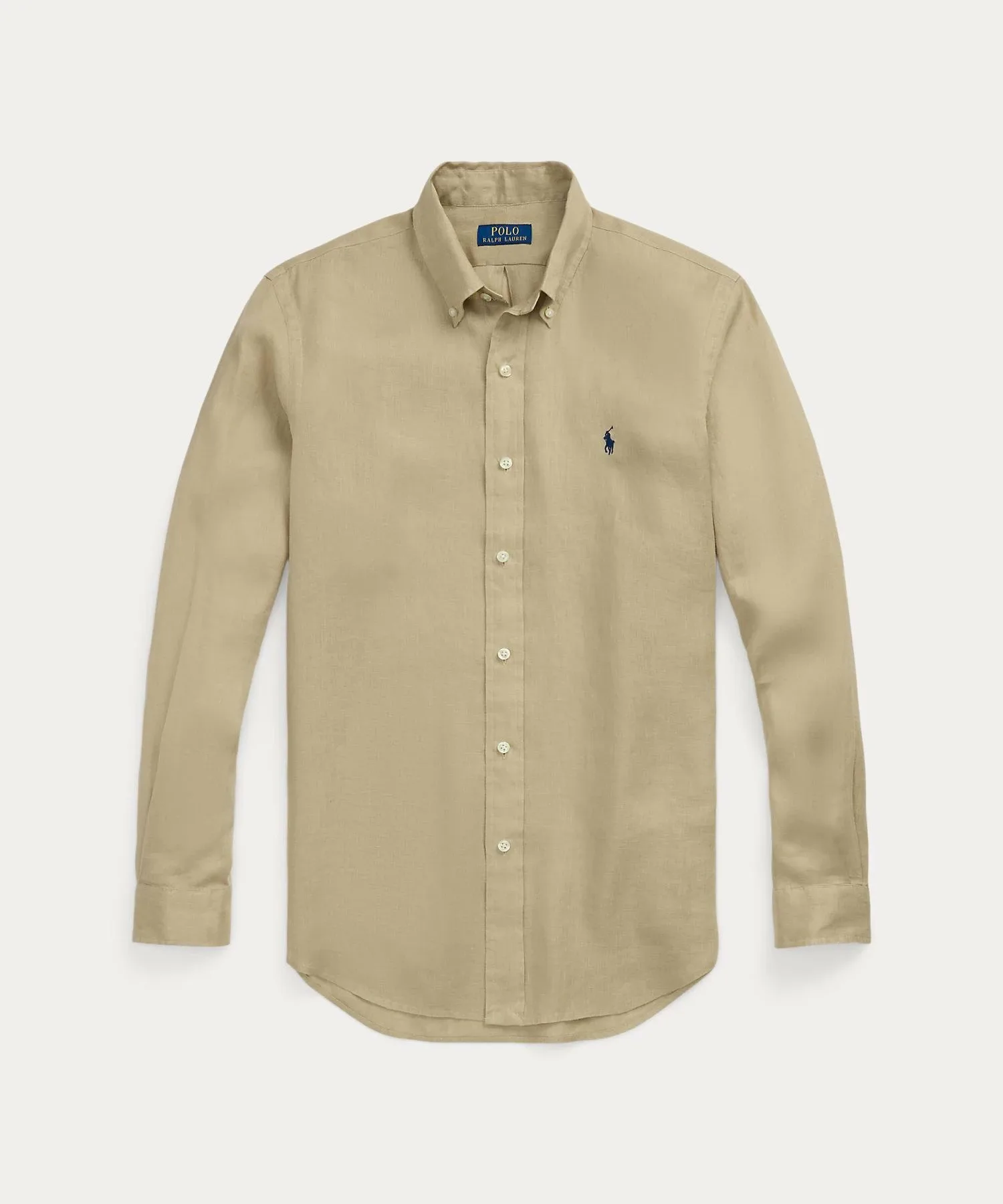 Классическая льняная рубашка Polo Ralph Lauren, 250 Brown — фото 2