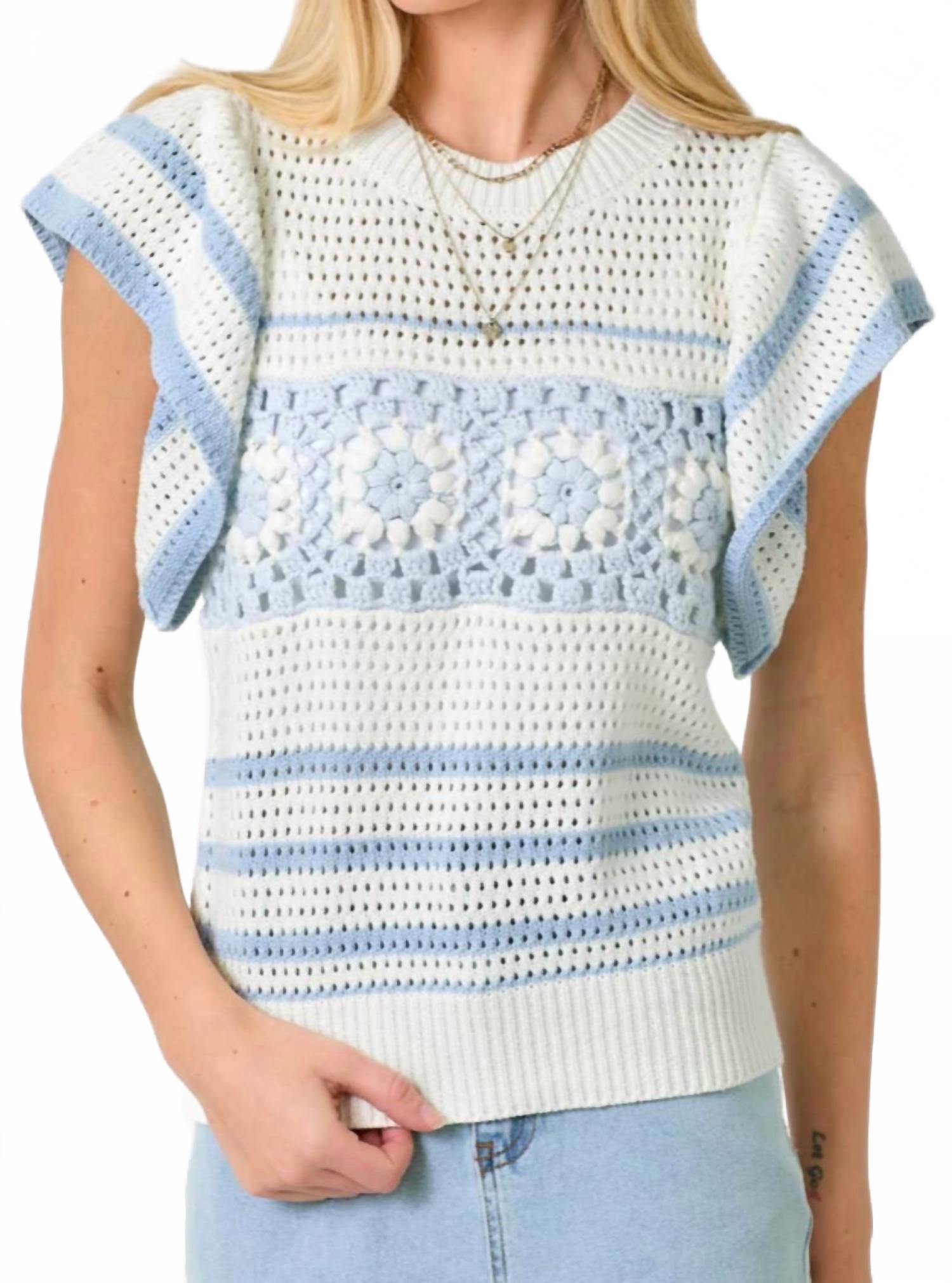 

Топ с рукавами-крылышками, разноцветный Mystree, Multi