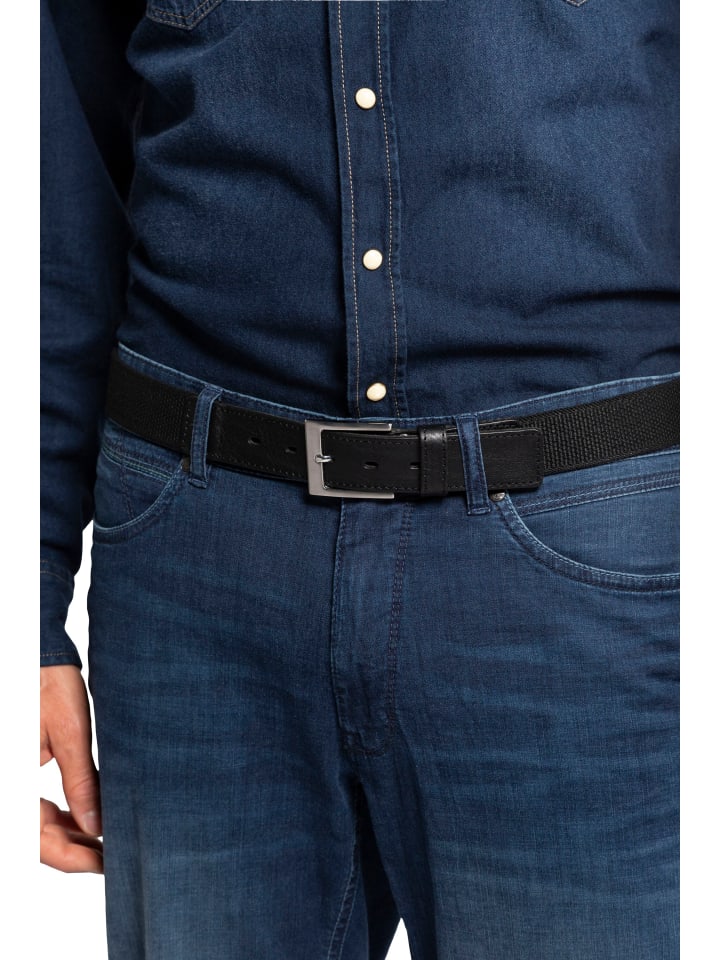 

JP1880 Тканевый пояс классического черного цвета