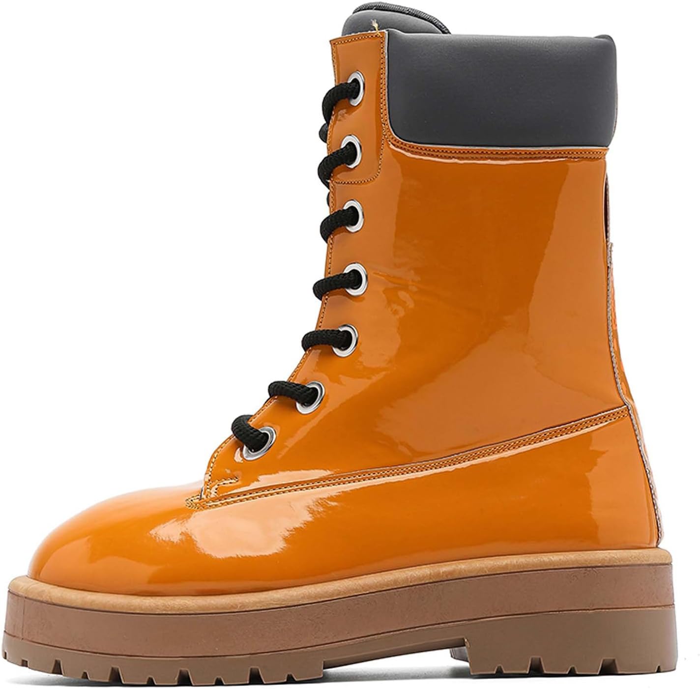 

Мужские яркие высокие зимние сапоги с толстой массивной подошвой, модные сапоги до щиколотки Generic, желтый