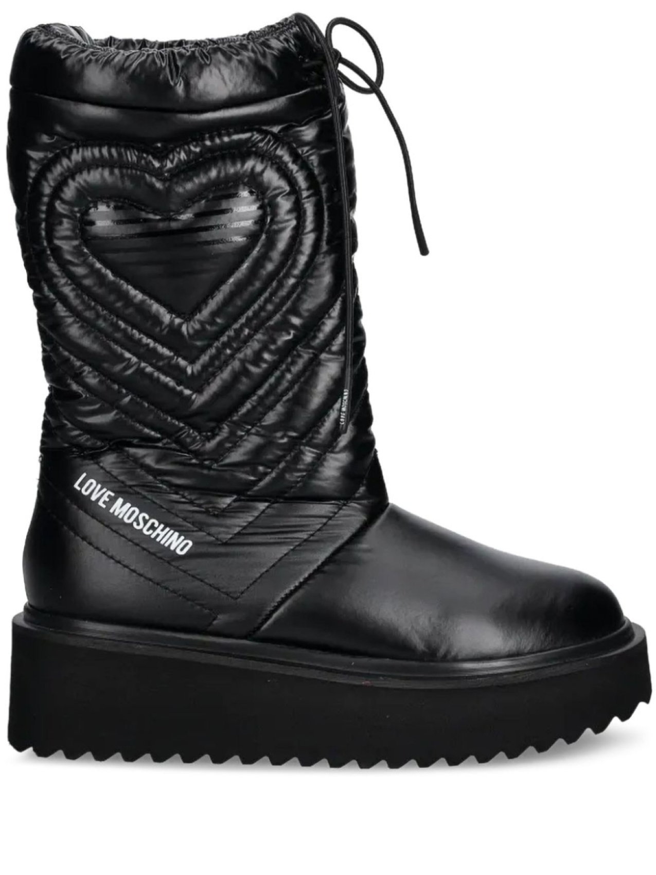 Зимние ботинки на платформе Love Moschino, черный