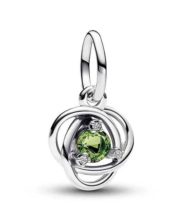 

Серебряный кулон с подвеской в виде круглого камня на день рождения Pandora, silver