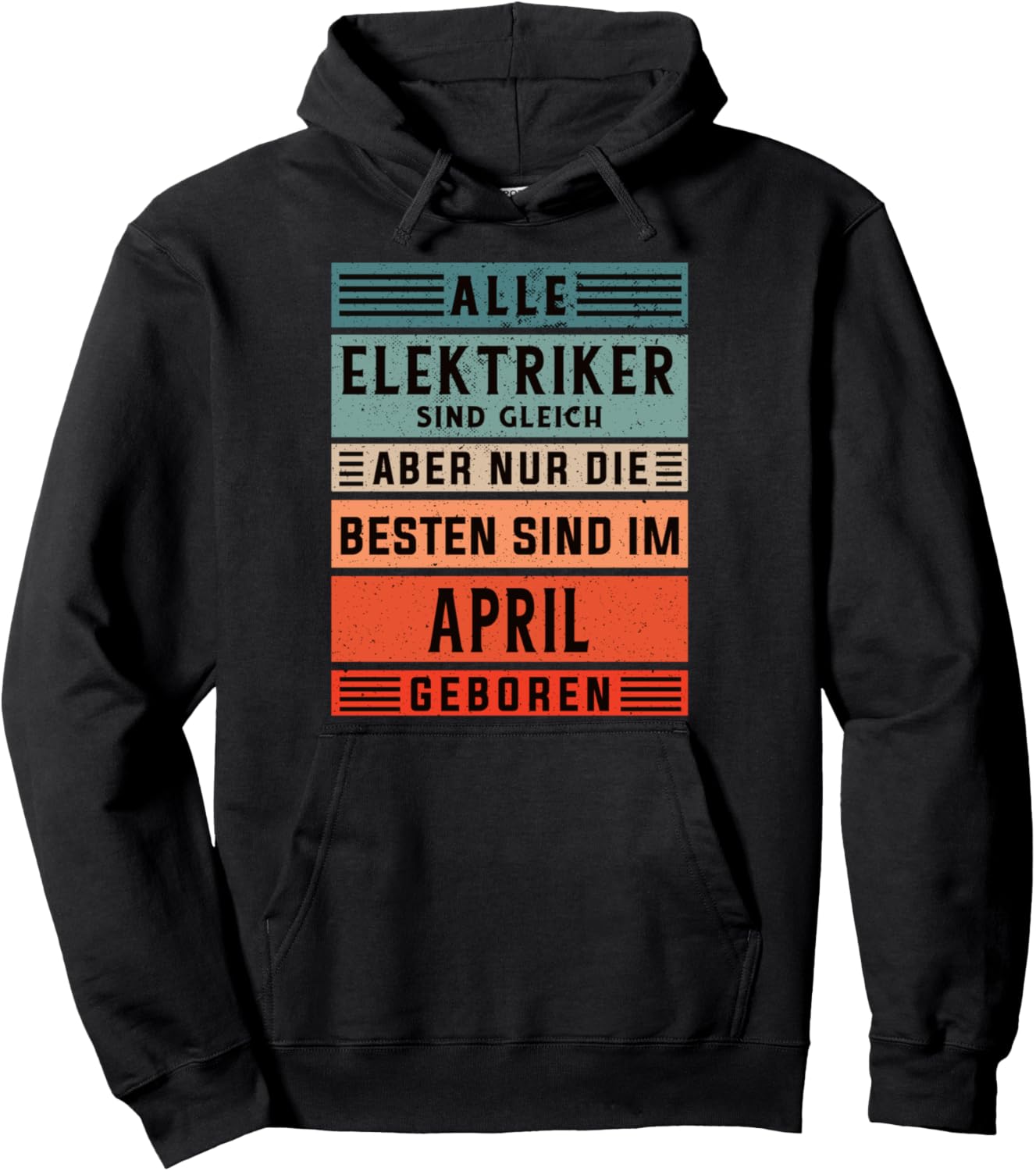 

Худи «Электрик, родившийся в апреле, мастер-электрик» Electrician Accessories Gift Birthday Shirts, черный