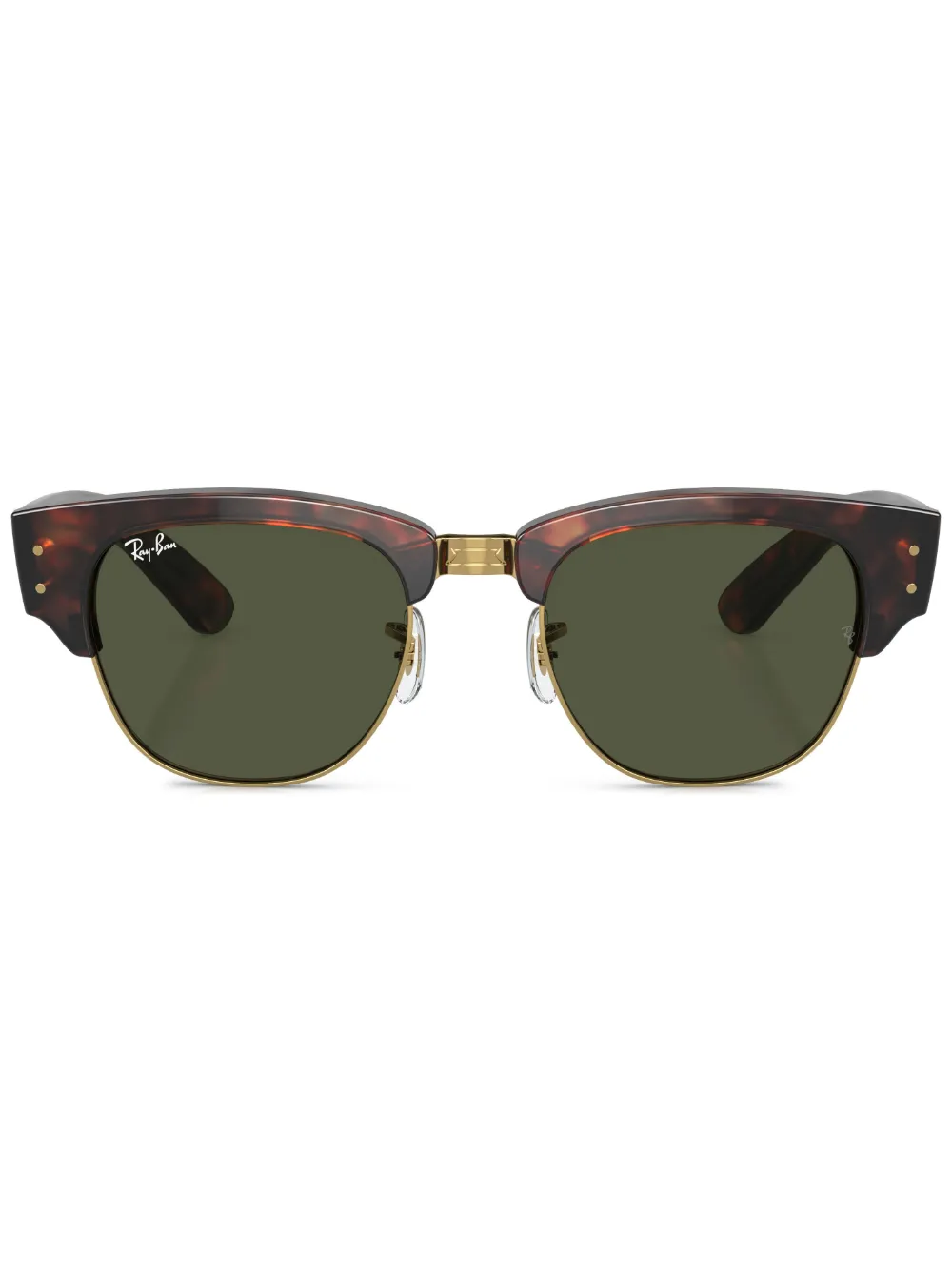 

Солнцезащитные очки Mega Clubmaster черепаховой расцветки Ray-Ban, зеленый