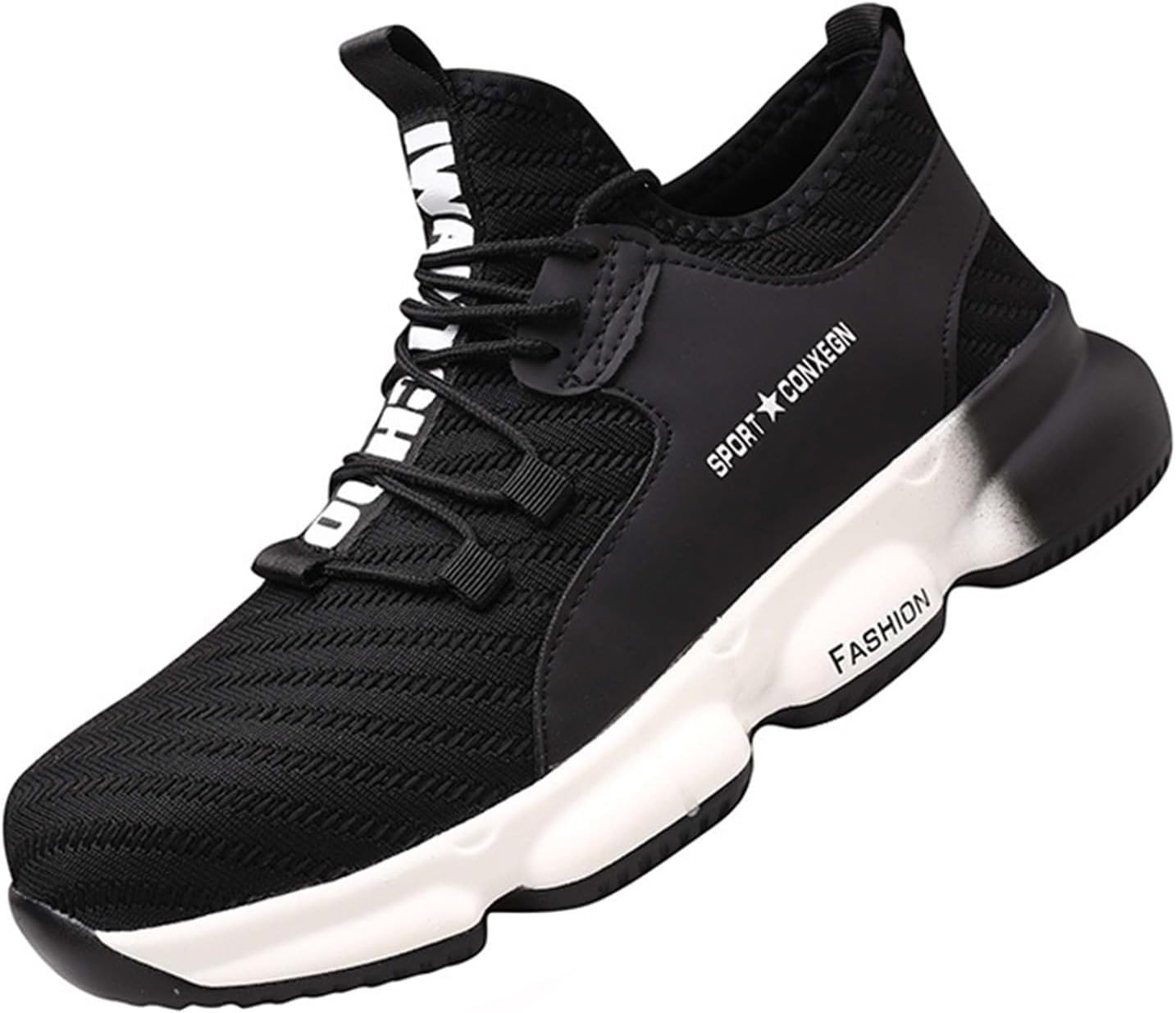 

Защитная обувь для мужчин, модные, удобные, неразрушимые кроссовки с носком из стали для мужчин, дышащие, противоударные/прокольные промышленные и строительные туфли для мужчин, унисекс (цвет: оранжевый, размер: 5.5) Wcxty