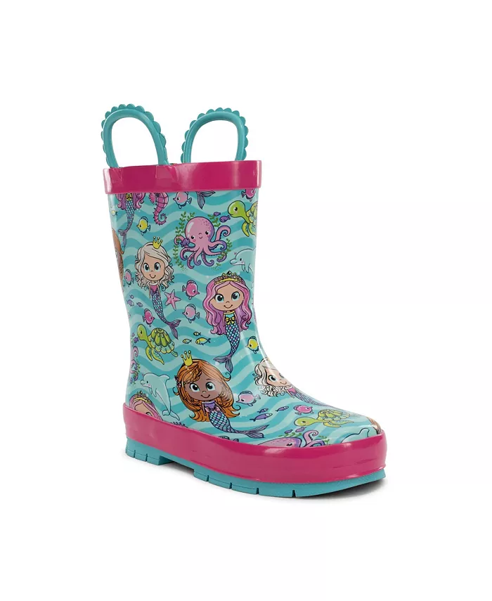 Детские резиновые сапожки Mermaid Magic Rain Boot Western Chief, синий — фото 3