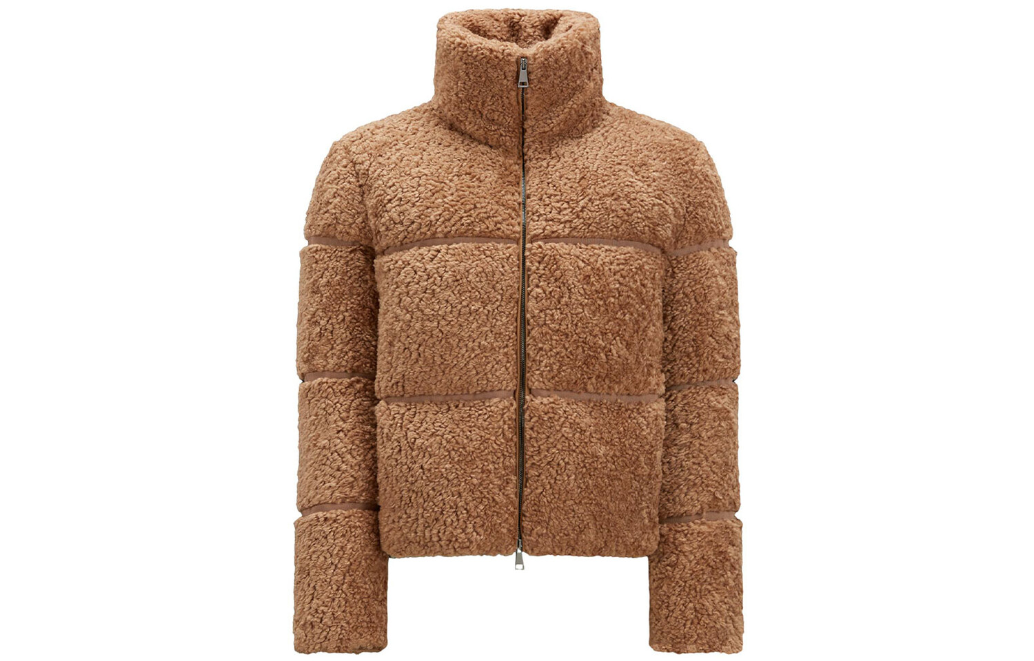 

Пуховик женский коричневый Moncler