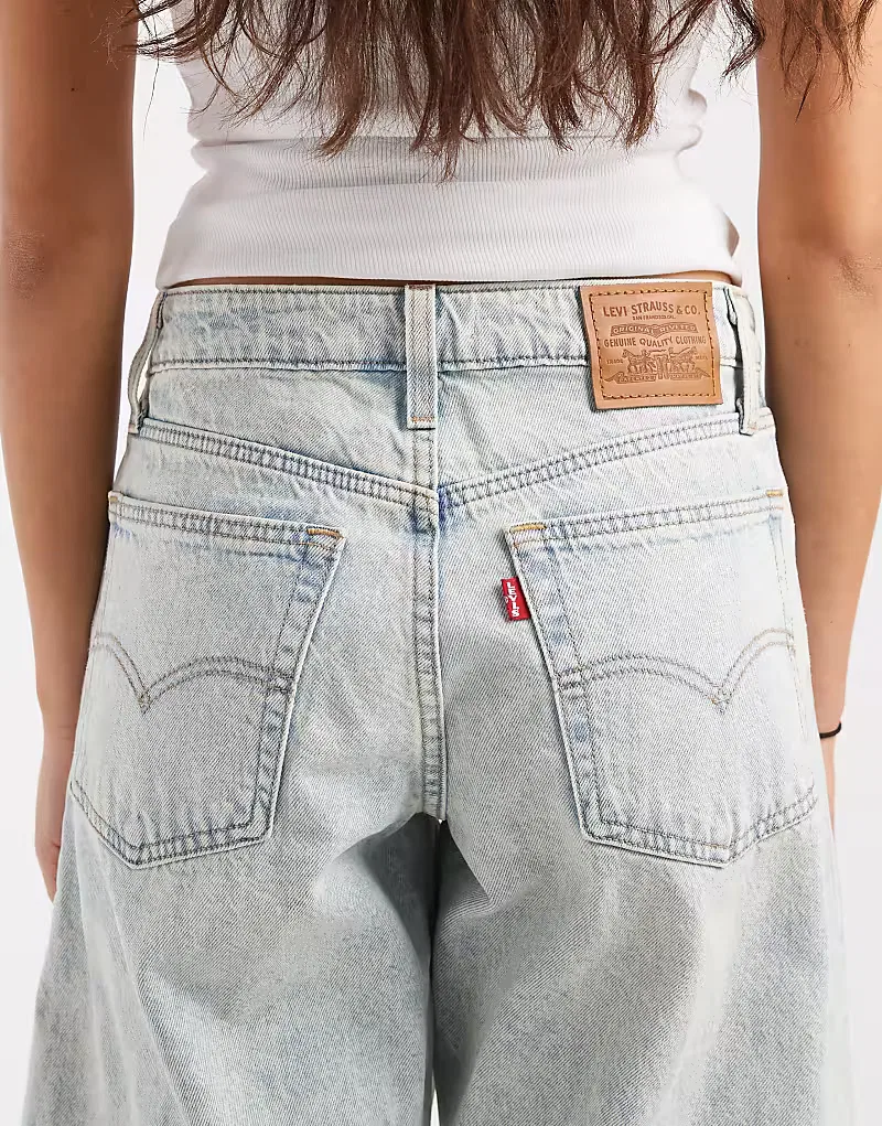 Широкие джинсы Levis Dad Barrel Levi's, серый — фото 4