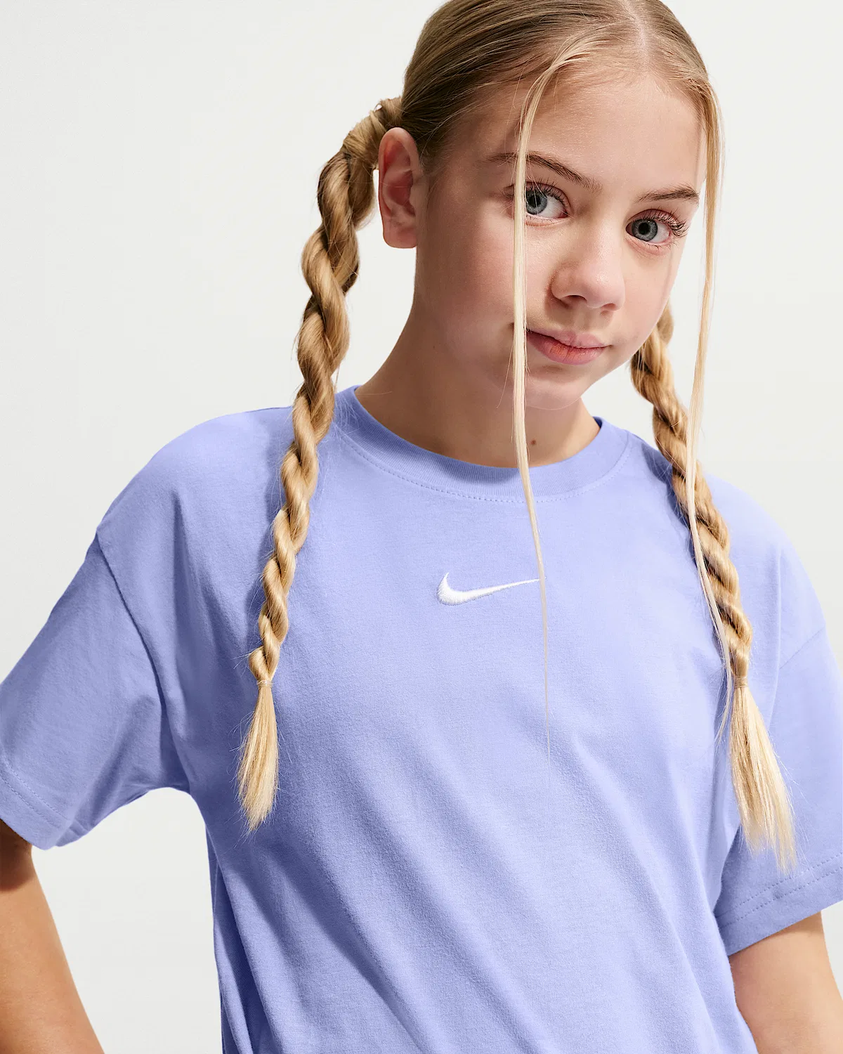Детская футболка Nike Sportswear Essential, Light Thistle — фото 3