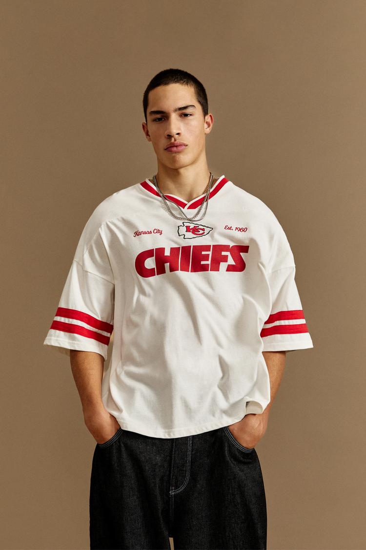

Футболка Nfl Kansas City Chiefs Pull And Bear, белый