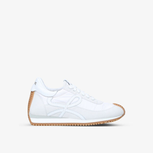 

Кроссовки Flow Runner из кожи и ракушек с монограммой Loewe, белый
