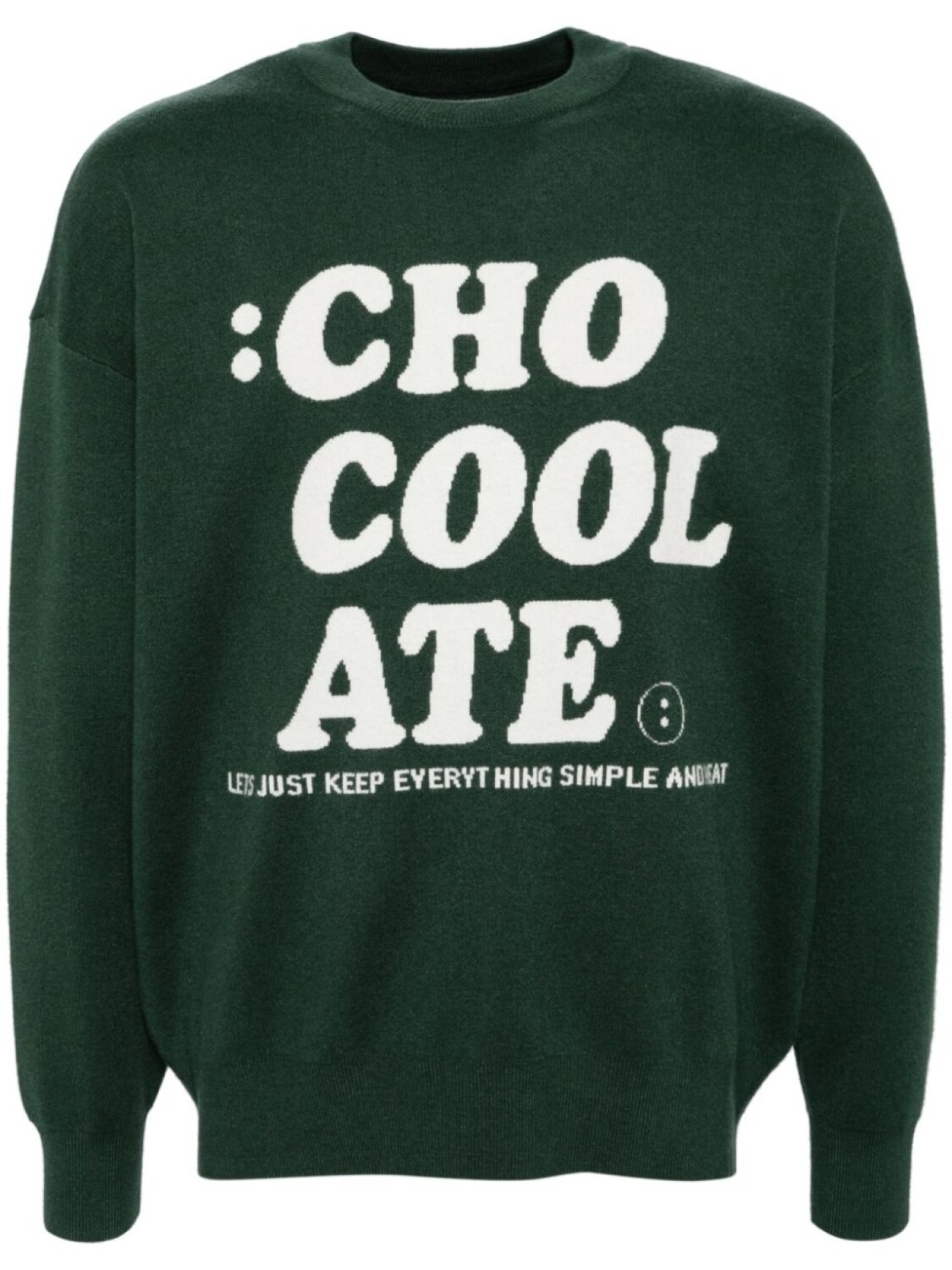 

Джемпер с логотипом CHOCOOLATE, зеленый