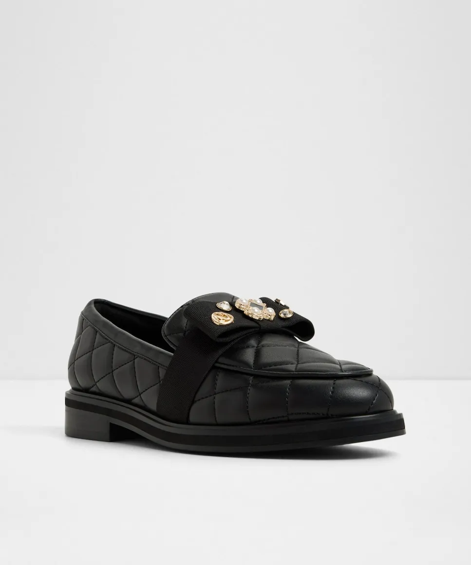Женские мокасины с круглым носком Aldo, черный — фото 4