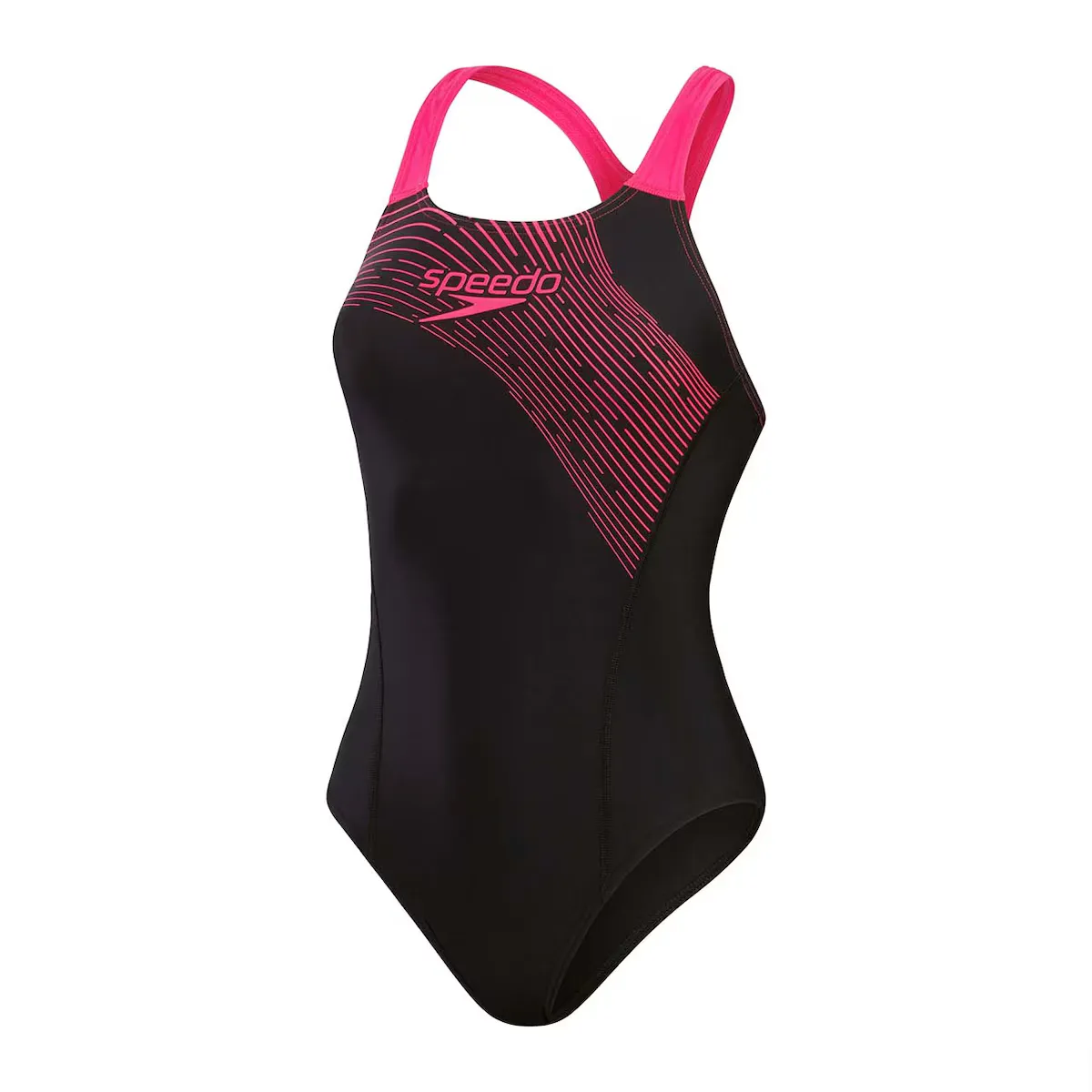 

Женский купальник Speedo Medley Logo, цельный, розовый