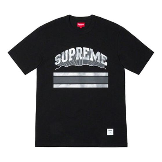 

Футболка ss19 cloud arc tee black logo tee Supreme, черный