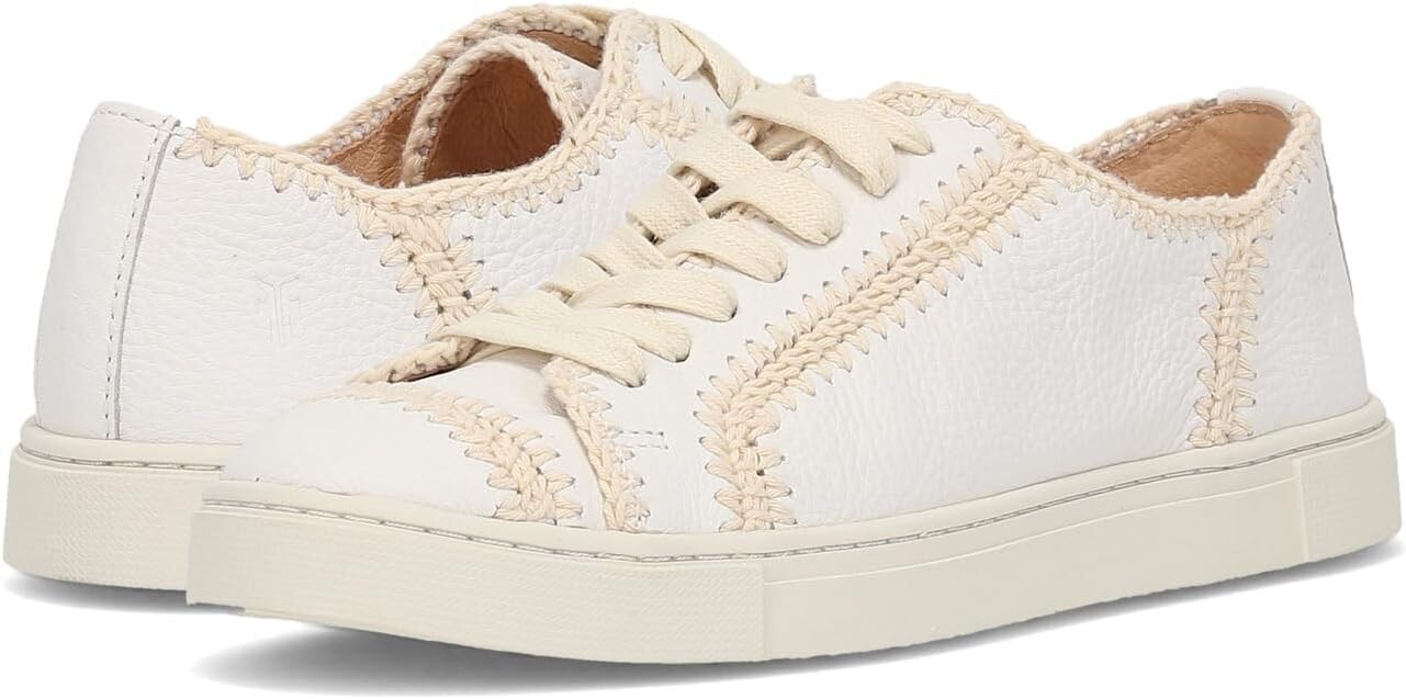 

Кроссовки Frye Ivy Crochet Low Lace Sneaker, белый