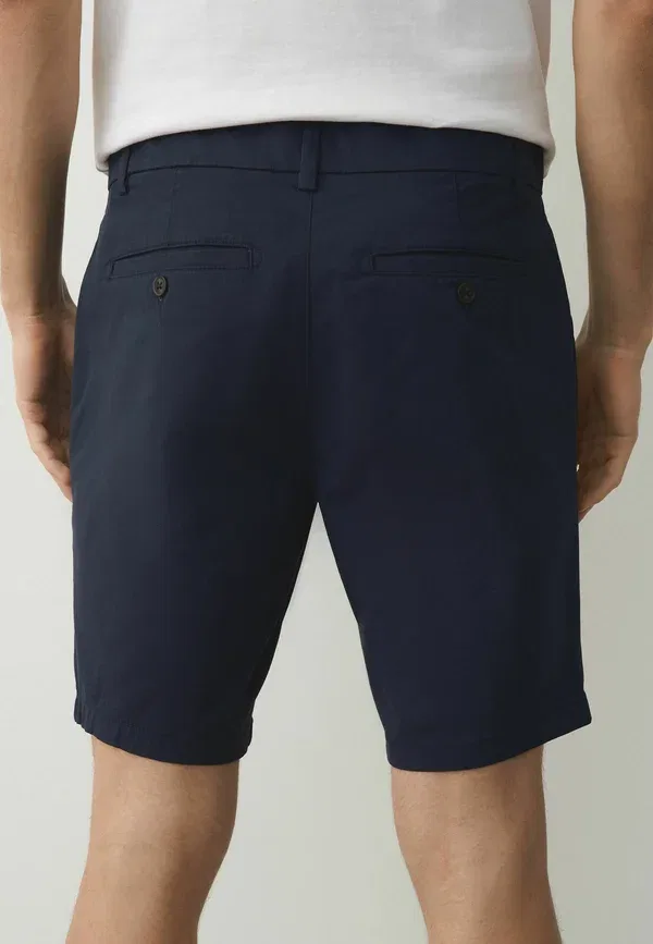 Шорты чинос Next, Skinny fit stretch, цвет чернильно-синий — фото 3