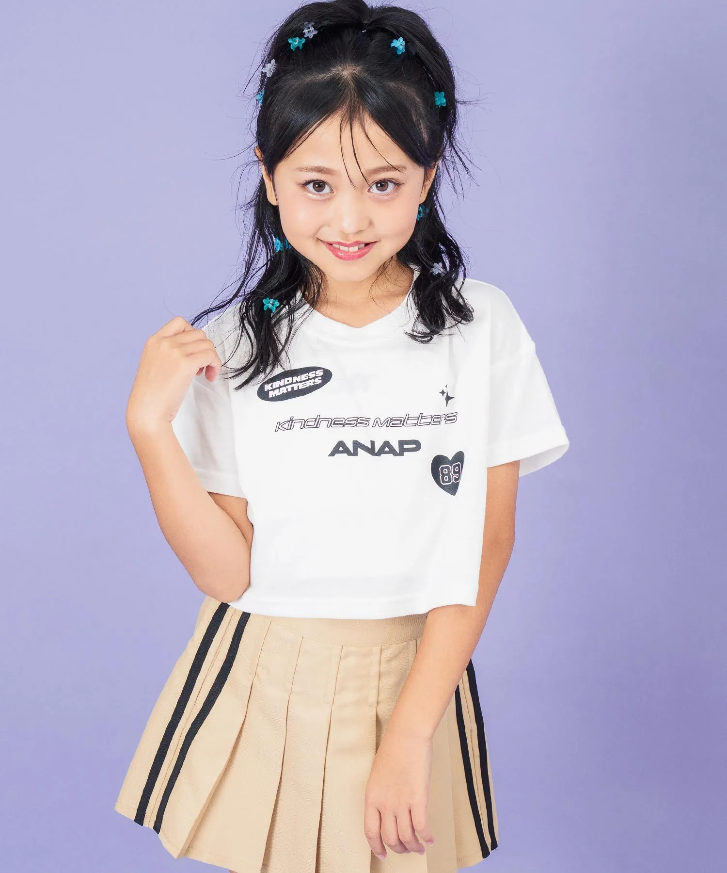 Детская футболка с принтом логотипа ANAP kids белая