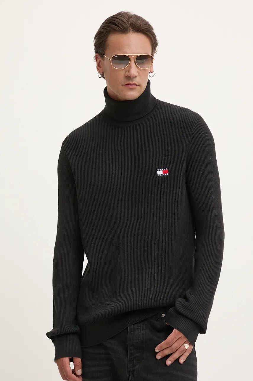 

Свитер Tommy Jeans из смесовой шерсти, черный