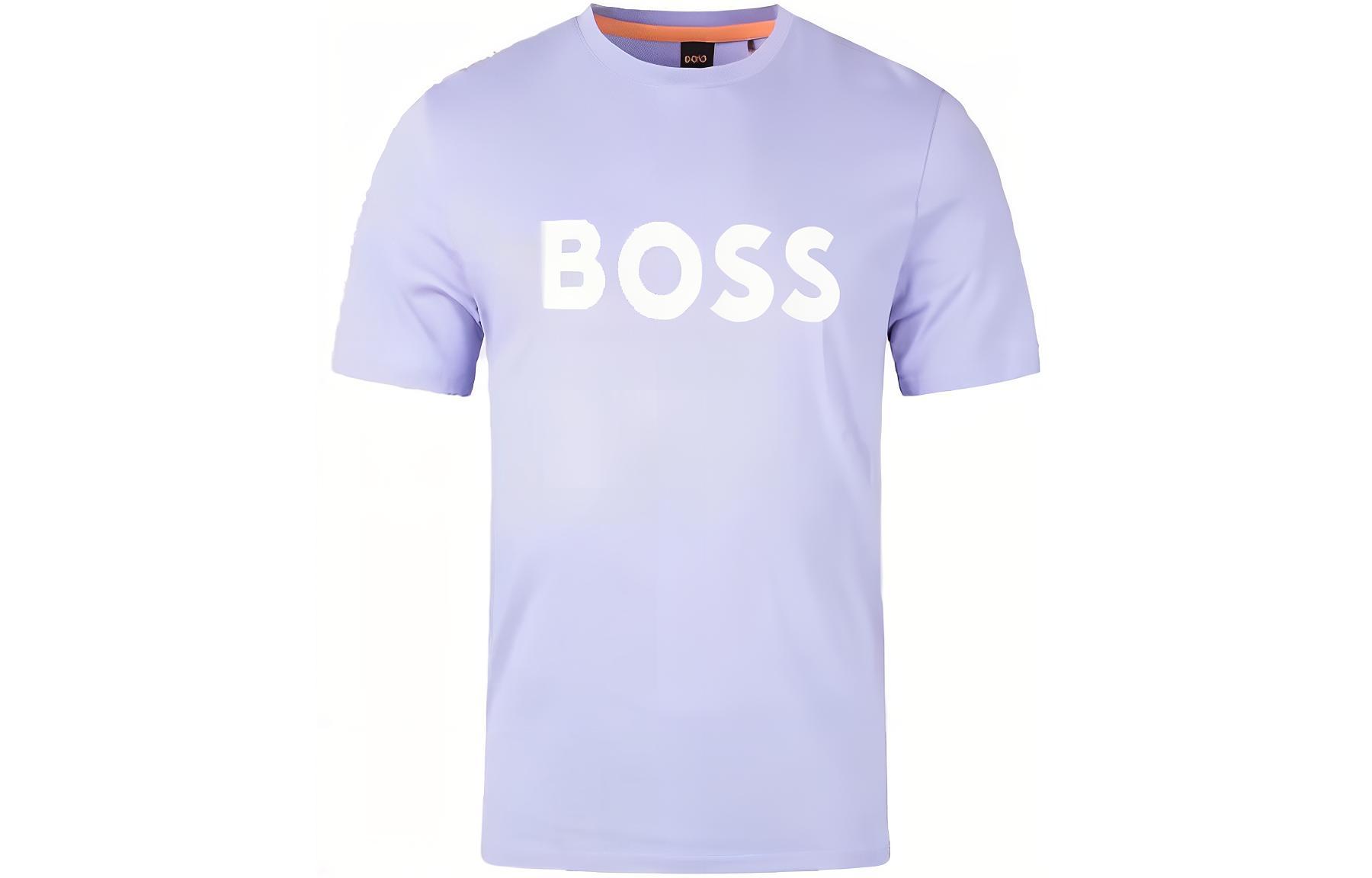 

HUGO BOSS Футболка мужская светло-фиолетовые
