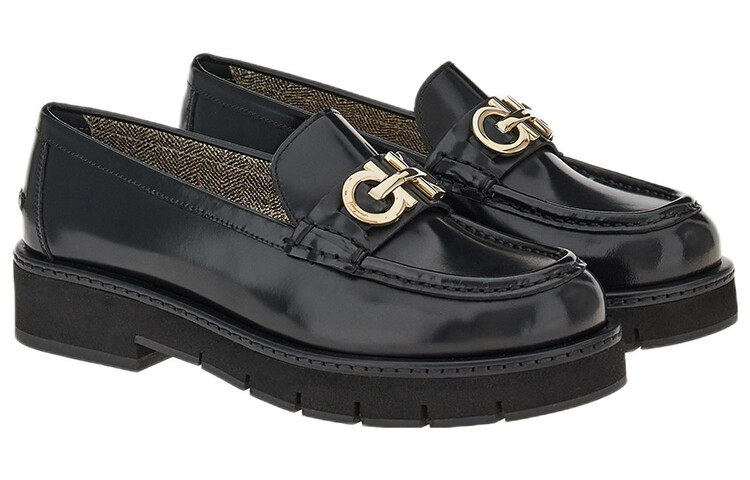 Мокасины Ferragamo Ofelia Gancini, черный — фото 2