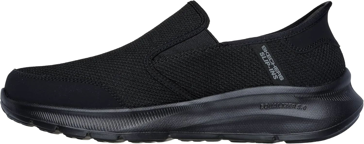 Мужские кроссовки Skechers Relaxed Fit Equalizer 5.0 без шнурков, черный — фото 2