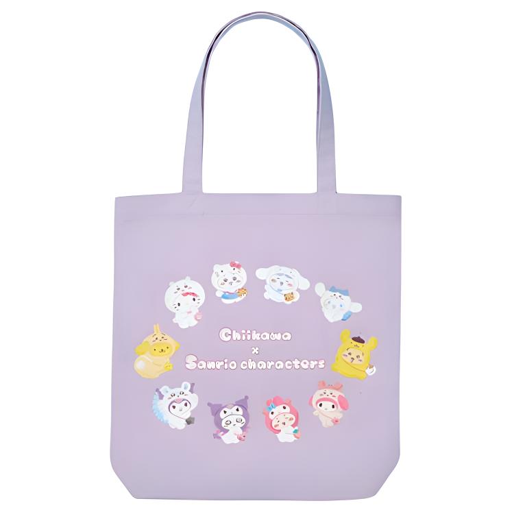 

Sanrio Сумка Chiikawa Cotton Handbag Regular женская фиолетовая, Фиолетовый, Sanrio Сумка Chiikawa Cotton Handbag Regular женская фиолетовая