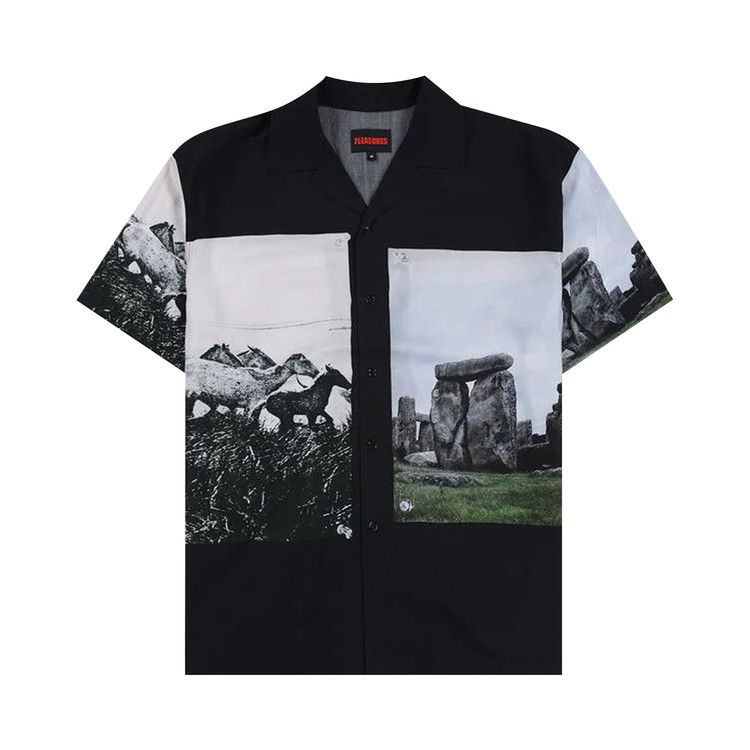 

Рубашка Pleasures Stone Horse Button Down Shirt, Black
