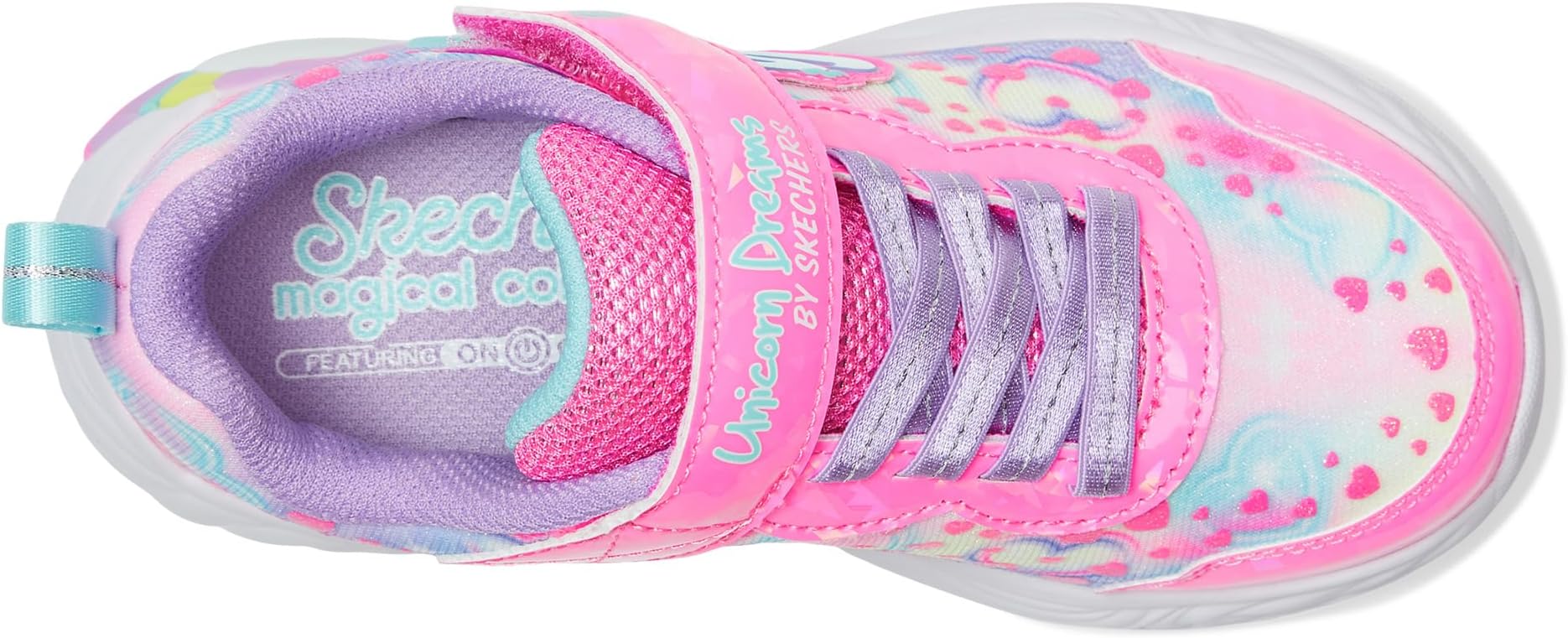 Кроссовки SKECHERS KIDS Unicorn Dreams 303063l, цвет Pink/Multi — фото 2