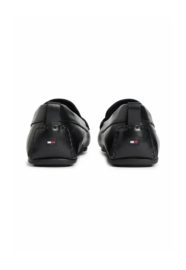 Мокасины Tommy Hilfiger R debossed logo driver, черный — фото 4