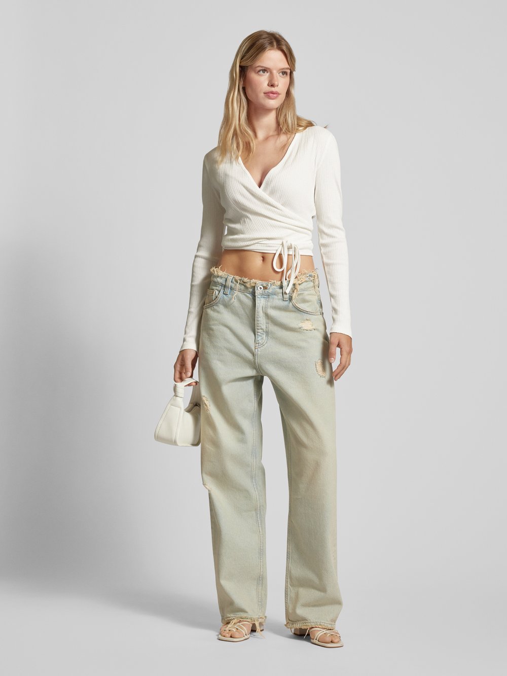 

Лонгслив в рубчик Marc O'Polo Denim, кремовый