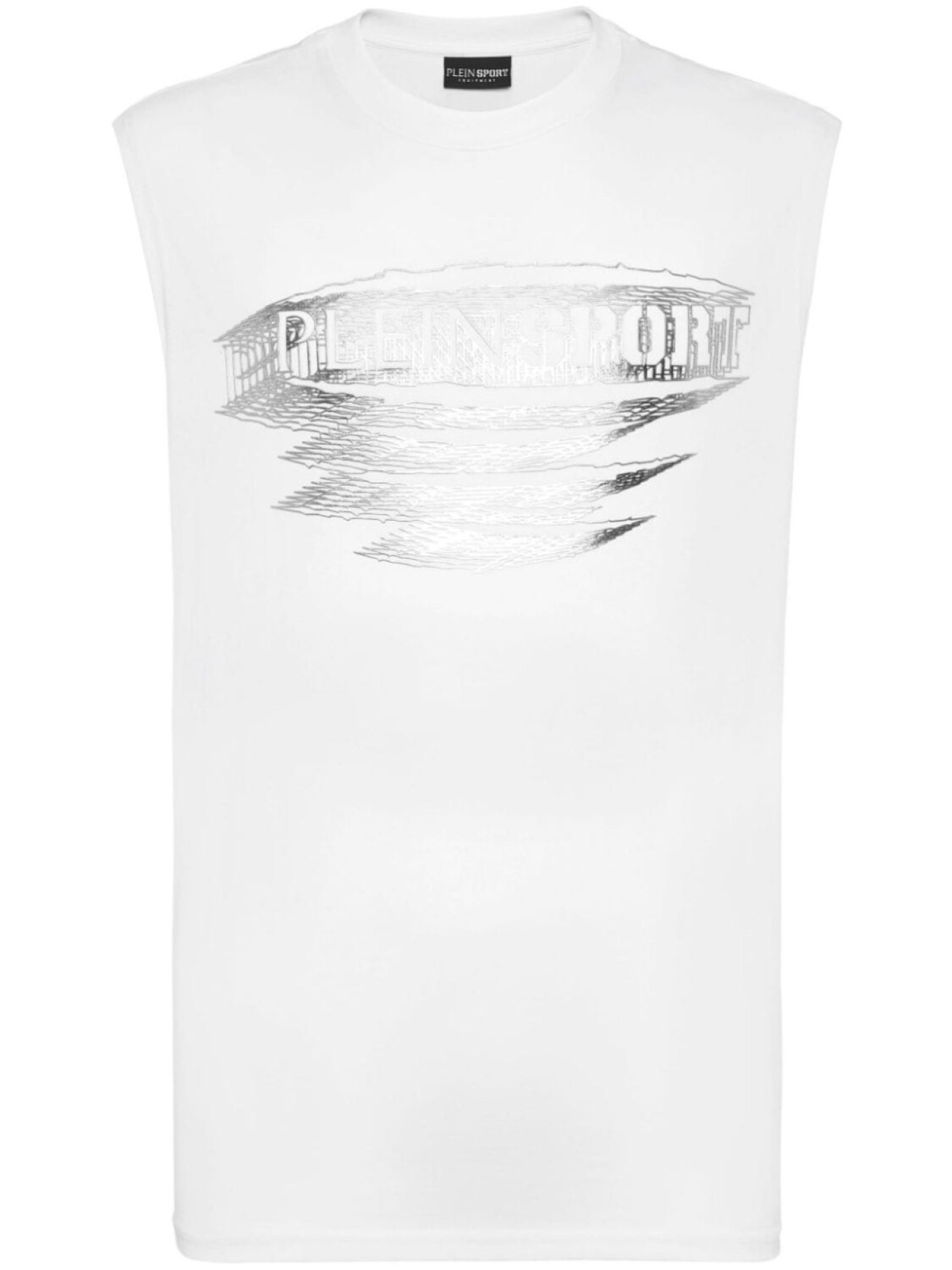 

Plein Sport топ с логотипом, белый