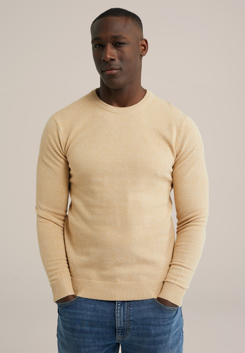 

Свитер THE PIQUE KNIT WE Fashion, бежевый