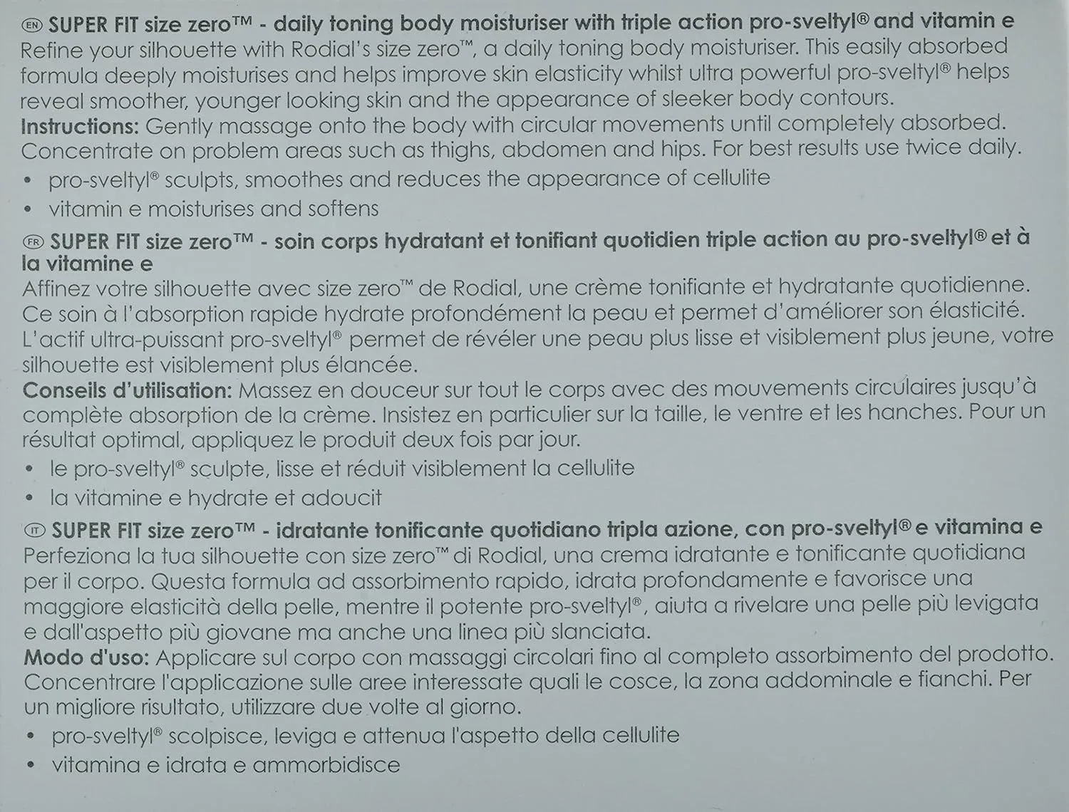 Увлажняющий крем Rodial Super-Fit Size Zero, 10,1 жидких унций (300 мл) - тонизирующий и улучшающий текстуру крем для тела - экстракт цветка лотоса для укрепления кожи - легко впитывается — фото 3