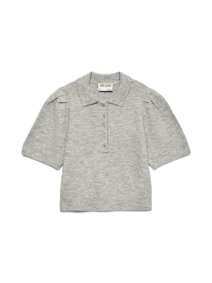 

Vero Moda Поло в средне-сером меланжевом цвете