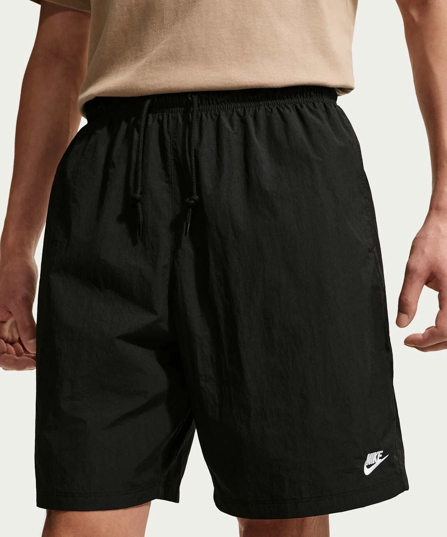 Мужские спортивные шорты NIKE Sportswear Club с вышивкой, чёрные — фото 2
