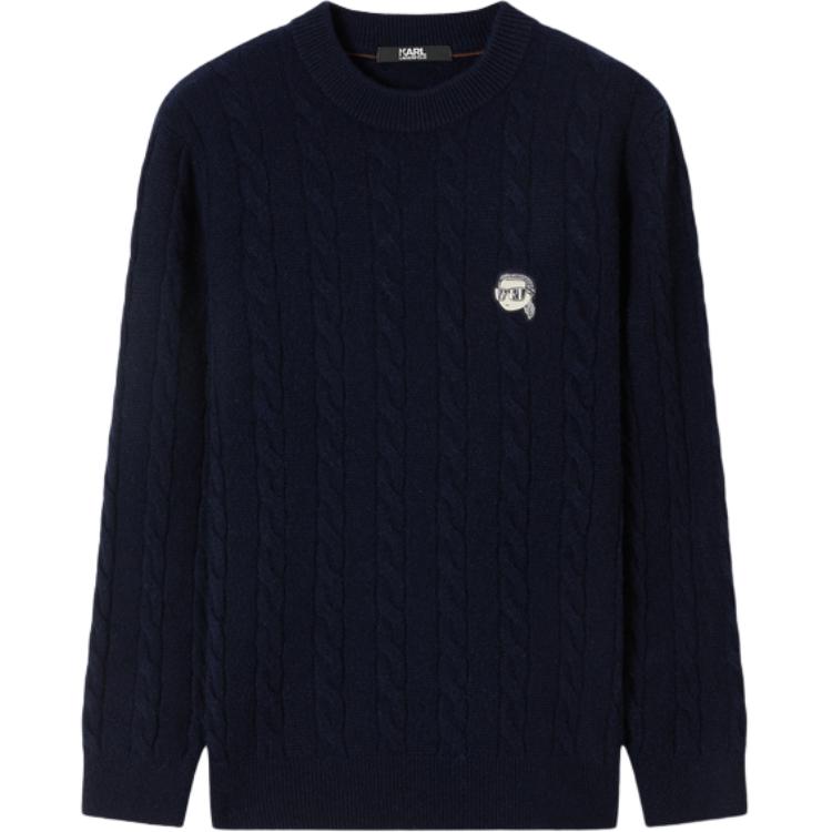 

KARL LAGERFELD SS26 Кашемировый свитер мужской KARL LAGERFELD / Karl Lagerfeld Jeans, темно-синий