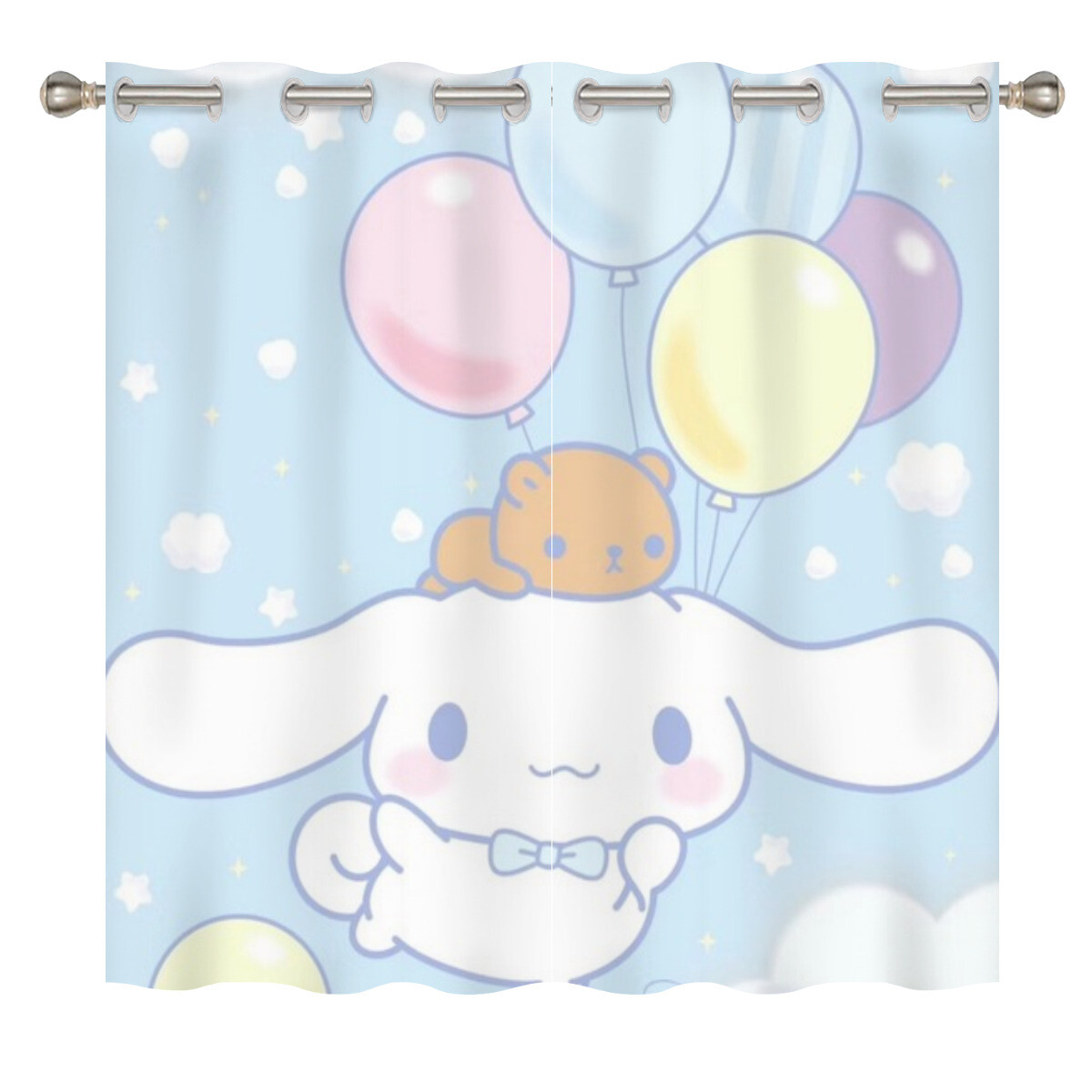 

Плотные шторы Cinnamoroll 86 x 84 дюйма, разноцветный