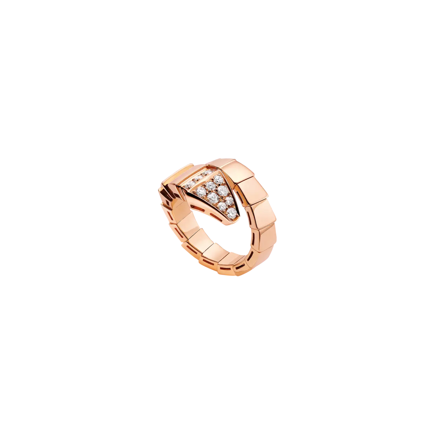 

Кольцо Bulgari Serpenti Viper из розового золота 18 карат с бриллиантами