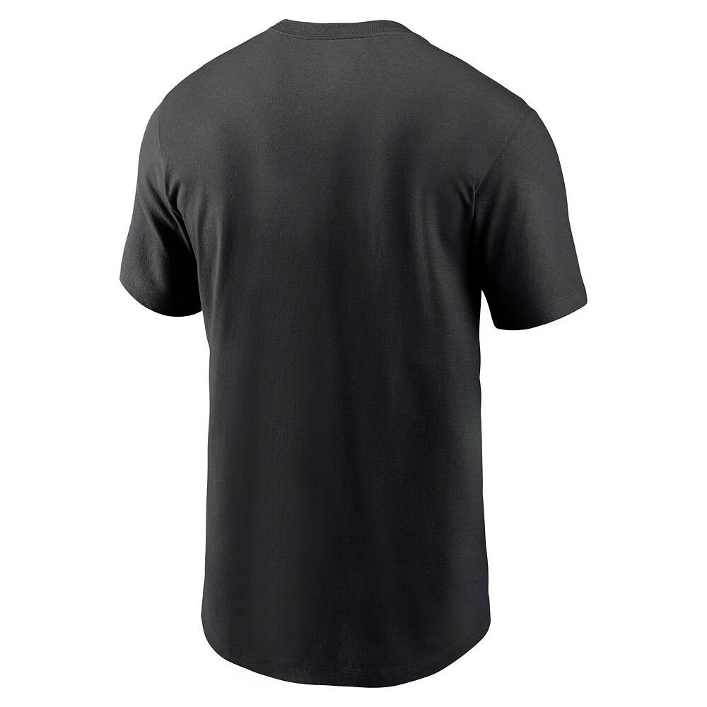 Мужская черная футболка Nike Jacksonville Jaguars Primetime Wordmark Essential, цвет Jag Black — фото 4