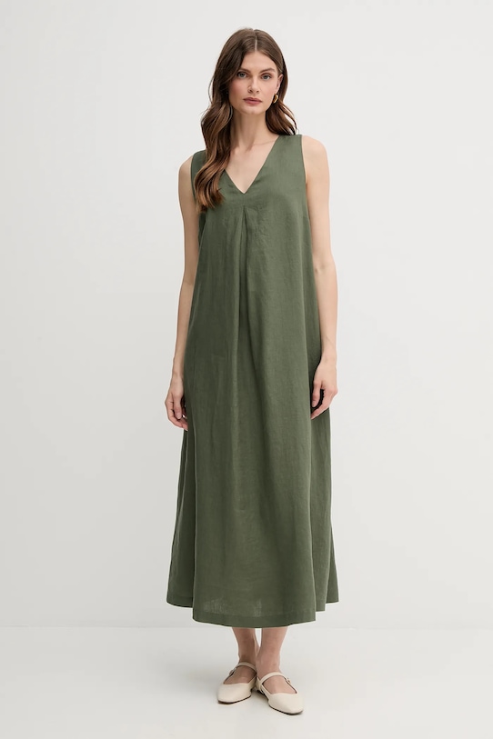 

Льняное платье United Colors Of Benetton, зеленый